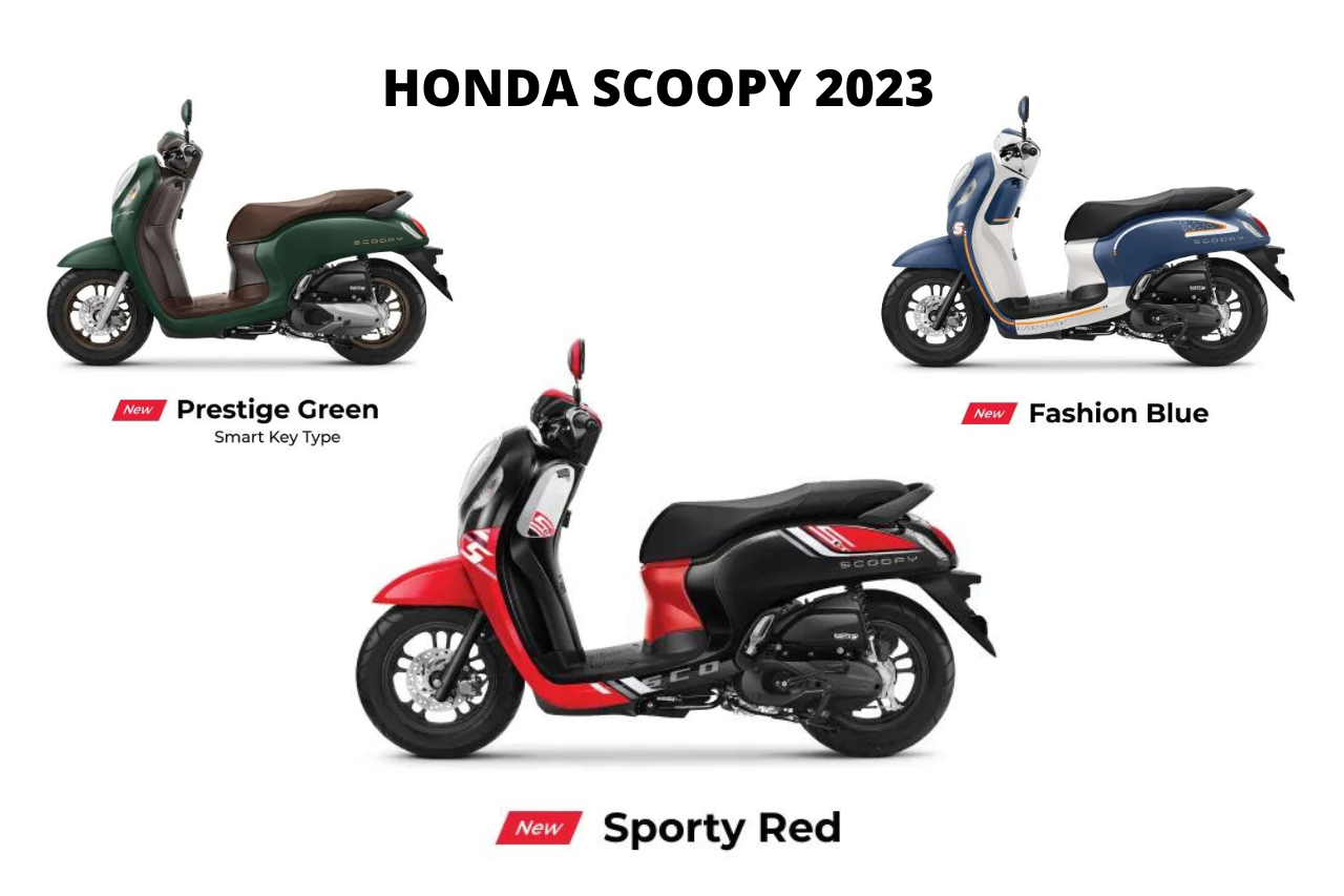 Honda Scoopy 2023 Laris di Pasaran dengan Fitur & Tampilan Mewahnya!