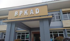 KANTOR PELAYANAN: Halaman depan kantor BPKAD Kabupaten Bogor. (Sandika Fadilah/Jabarekspres.com)