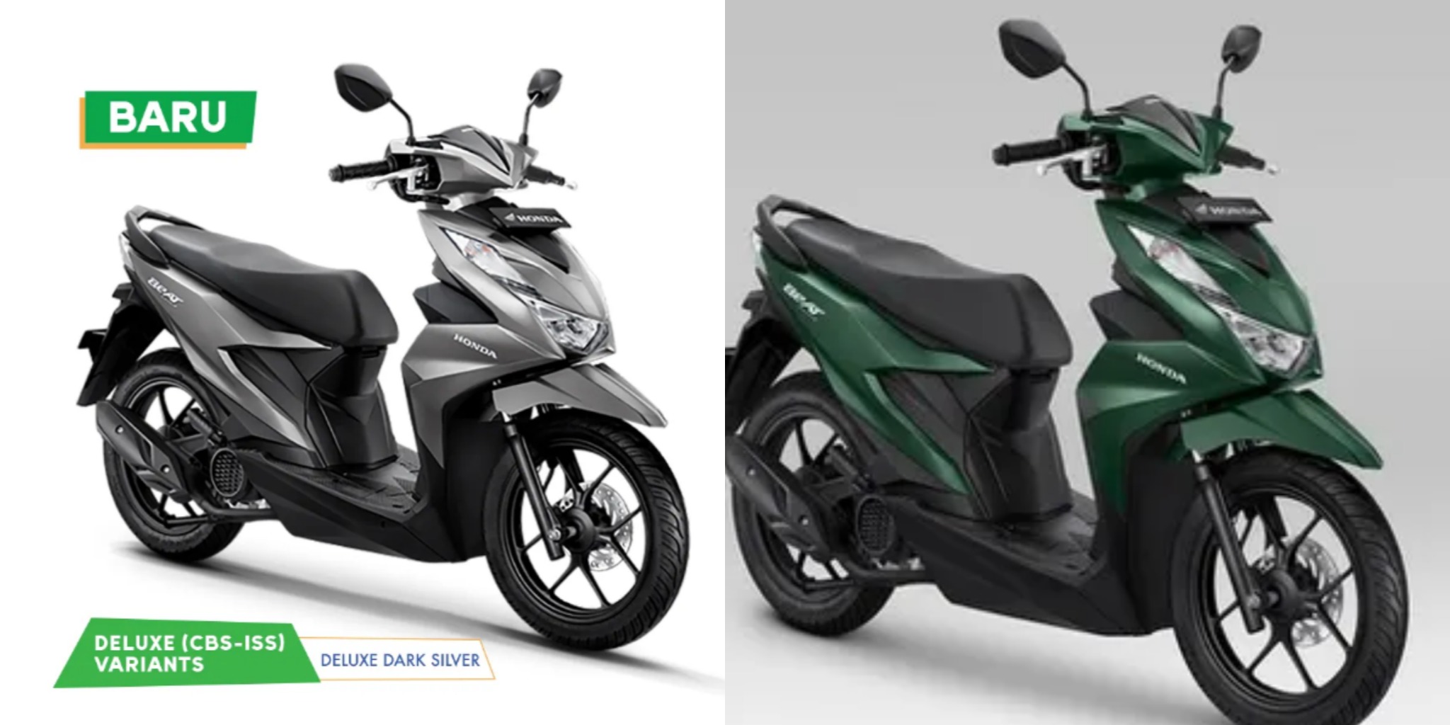 Deluxe Silver dan Green Honda BeAT 2023/ Tangkap Layar Astra-honda.com