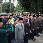 Prosesi pengambilan sumpah jabatan terhadap ratusan ASN di Pemkot Bogor yang terkena mutasi dan promosi jabatan, Jumat (3/2). (Yudha Prananda / Jabar Ekspres)