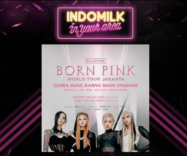 Indomilk X Blackpink/ Tangkap Layar Instagram @indomilkyourway