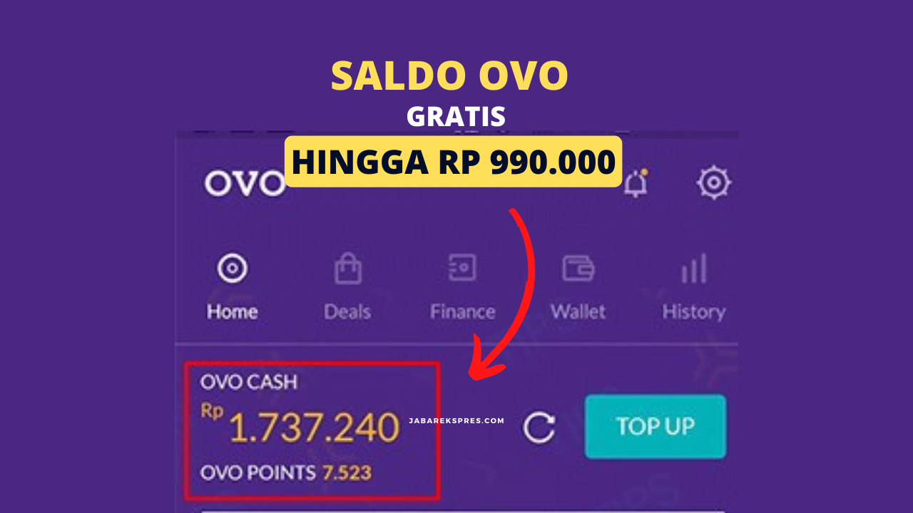 SALDO OVO GRATIS 900 RIBU LHO