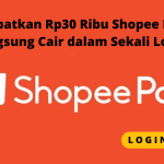 Cuma Login, Dapat Rp30.000 Saldo Shopee Pay Gratis Terpercaya