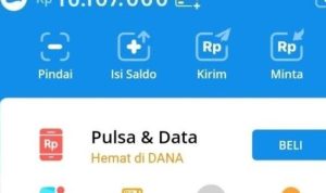 Transfer pinjol DANA dengan limit Rp 10 juta.