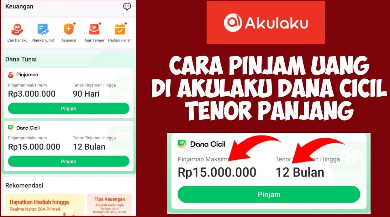 Pinjol legal kilat dengan limit Rp 15.000.000 yang bisa cair hanya dalam hitungan menit.