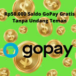Rp50.000 Saldo GoPay Gratis Tanpa Perlu Undang Teman