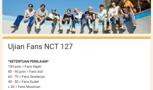 Tangkapan Layar Link Ujian Fans NCT 127