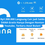 saldo dana gratis langsung cair