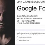 Tangkapan Layar Link Ujian Kesabaran Via Google Form