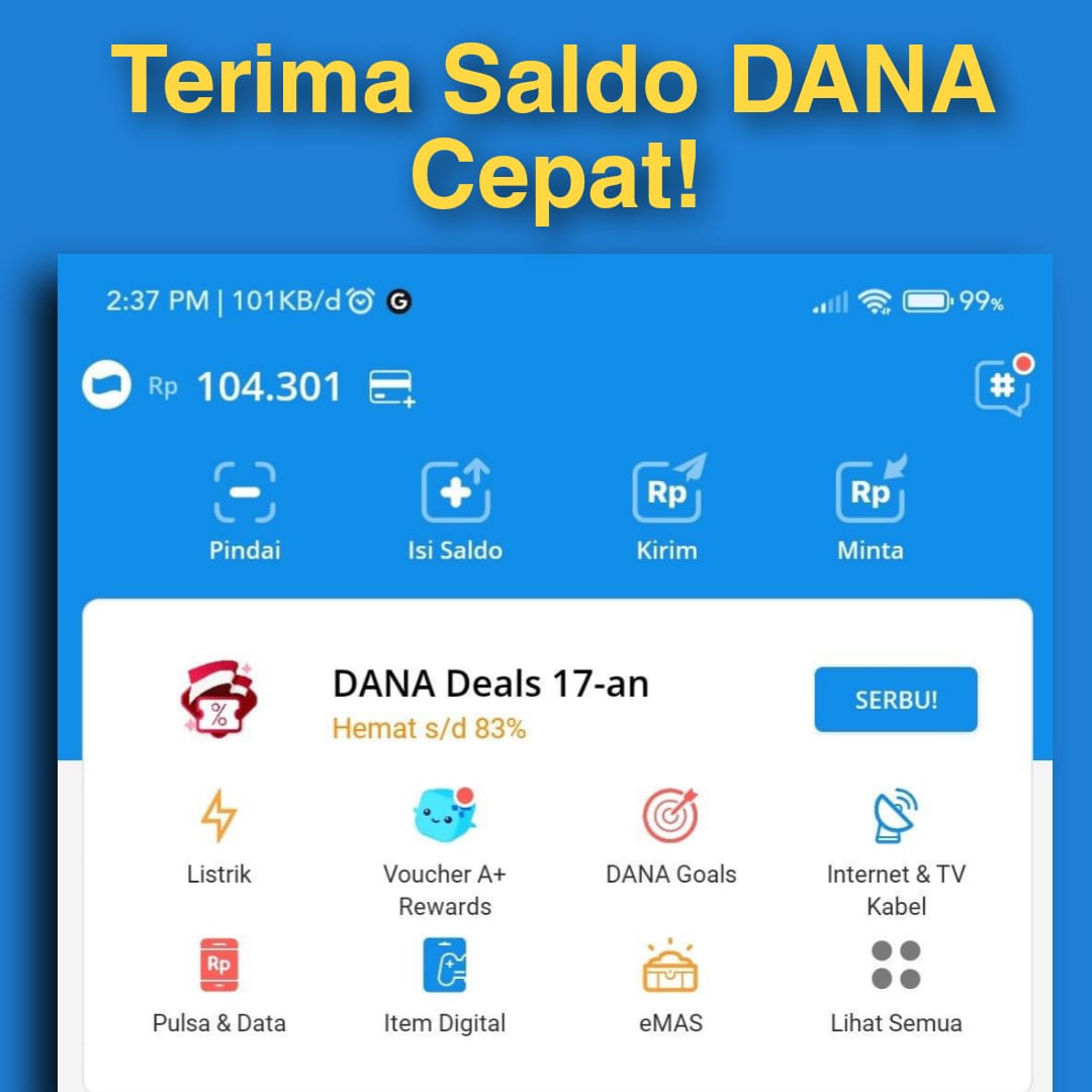 Terima Saldo DANA Gratis Secepatnya