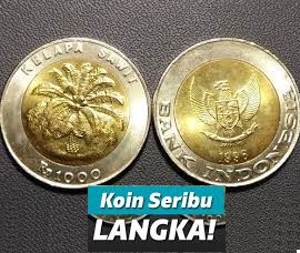 Uang Koin 1000 Bergambar Kelapa Sawit