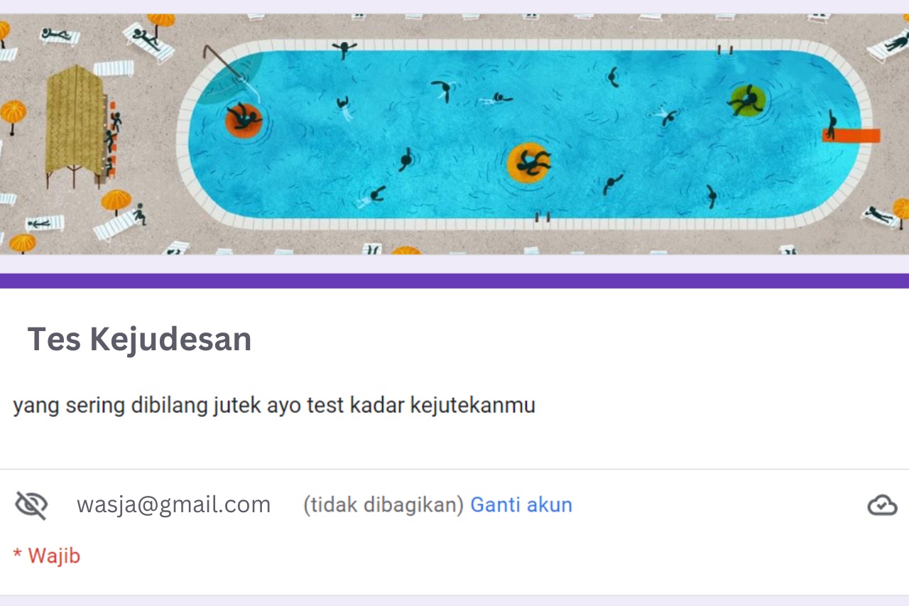 LINK Tes Kejudesan Google Form, Cari Tahu Secuek Apa Sih Kamu di Sini