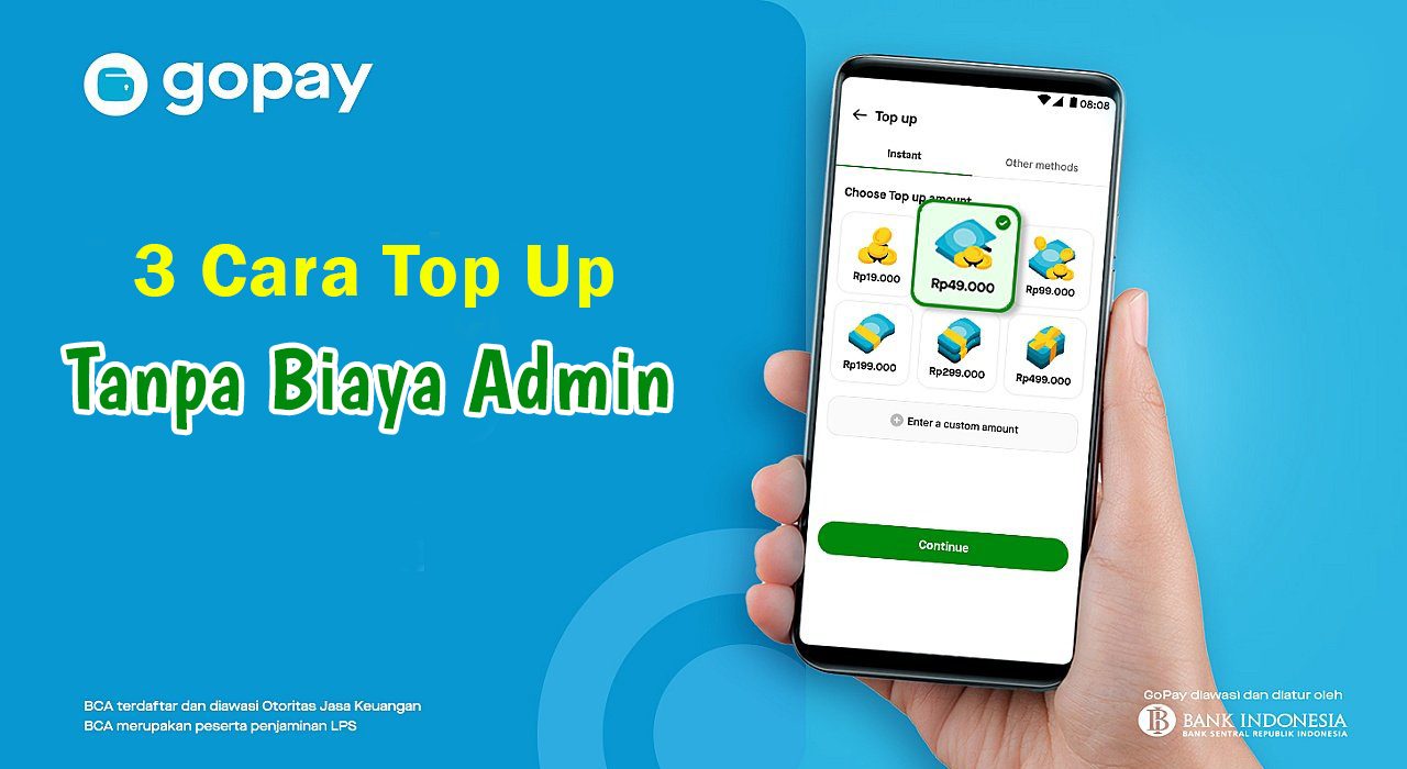 3 Cara Top Up Gopay Gratis Tanpa Biaya Admin