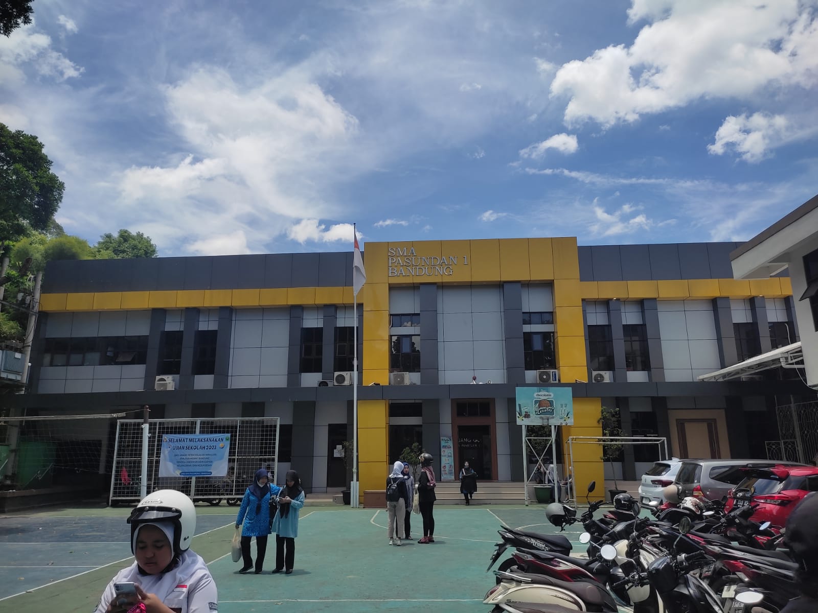 SMA Pasundan 1 Bandung, yang berlokasi di Jalan Balonggede No.28, Kota Bandung. (SADAM HUSEN SOLEH RAMDHANI/JABAR EKSPRES)