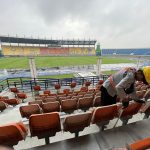 Renovasi Stadion Si Jalak Harupat untuk persiapan Piala Dunia U-20 sudah 90 persen dan rencananya akan dikunjungi FIFA dalam waktu dekat ini. (AGI/ JABAR EKSPRES)