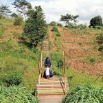 Lembah Tangga 101 jadi tempat wisata baru yang Instagramable berlokasi di Kelurahan Cisurupan, Cibiru dengan luas lahan sekira 1 hektar. (FAHMINA/JABAR EKSPRES)