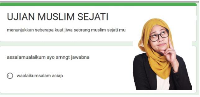 Link Tes Ujian MUSLIM via Google Form