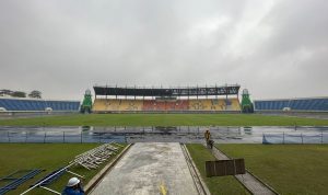 Stadion Si Jalak Harupat Ditutup Sementara untuk Menjaga Infrastruktur dalam penyiapan Event Piala Dunia U-20. (AGI/JABAR EKSPRES)