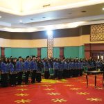 Ratusan ASN saat diambil sumpah di lingkungan Pemerintah Kabupaten Bogor. (Sandika Fadilah/Jabarekspres.com)