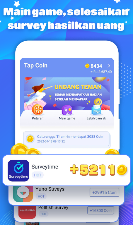 Aplikasi Tap Coin/Tangkap Layar Play.google.com