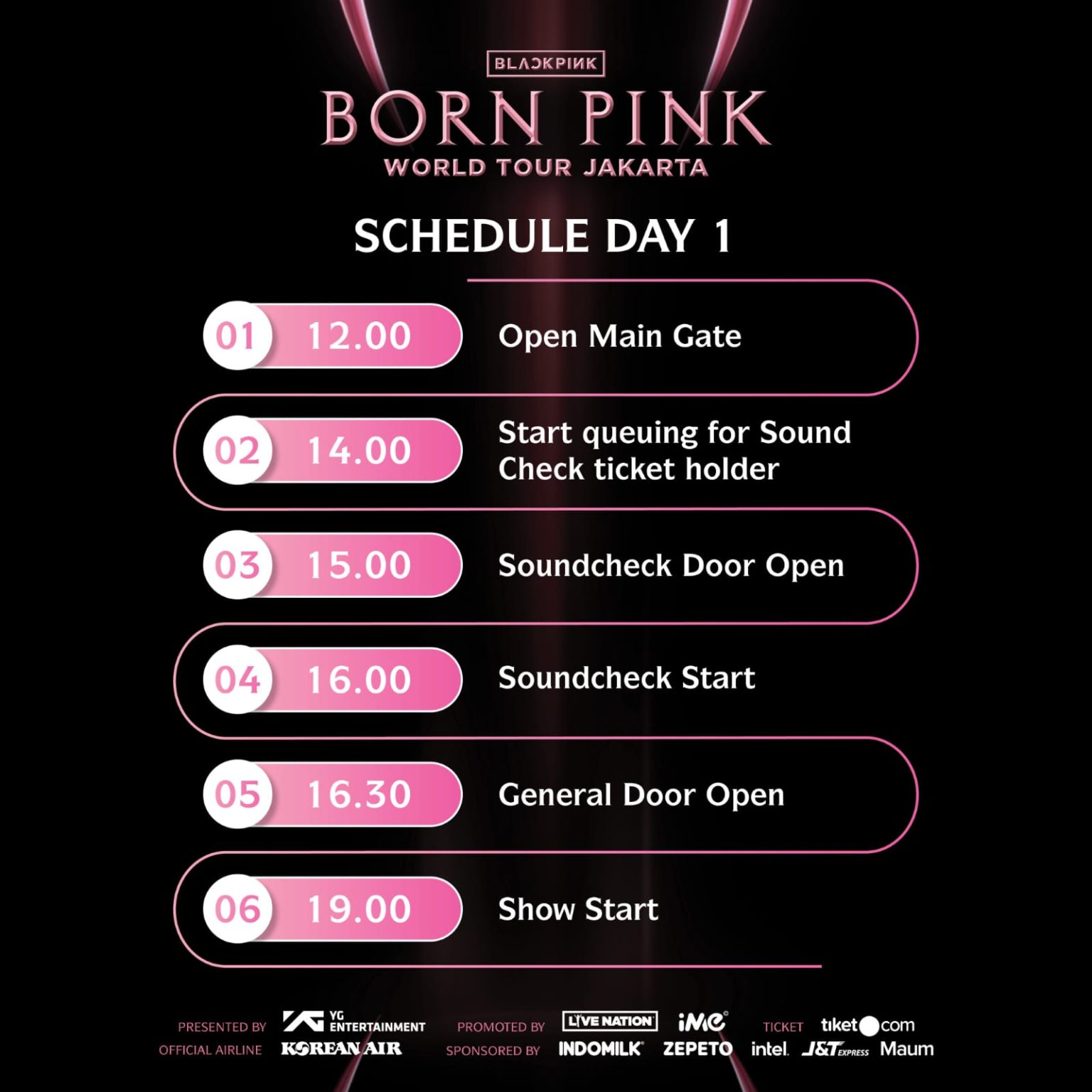 Schedule Konser BLACKPINK In Jakarta 2023 DAY 1! Sudah Siap?