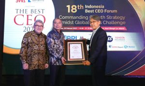 Direktur Utama PT Bank Rakyat Indonesia (Persero) Tbk atau BRI Sunarso, mendapatkan penghargaan bergengsi Best CEO