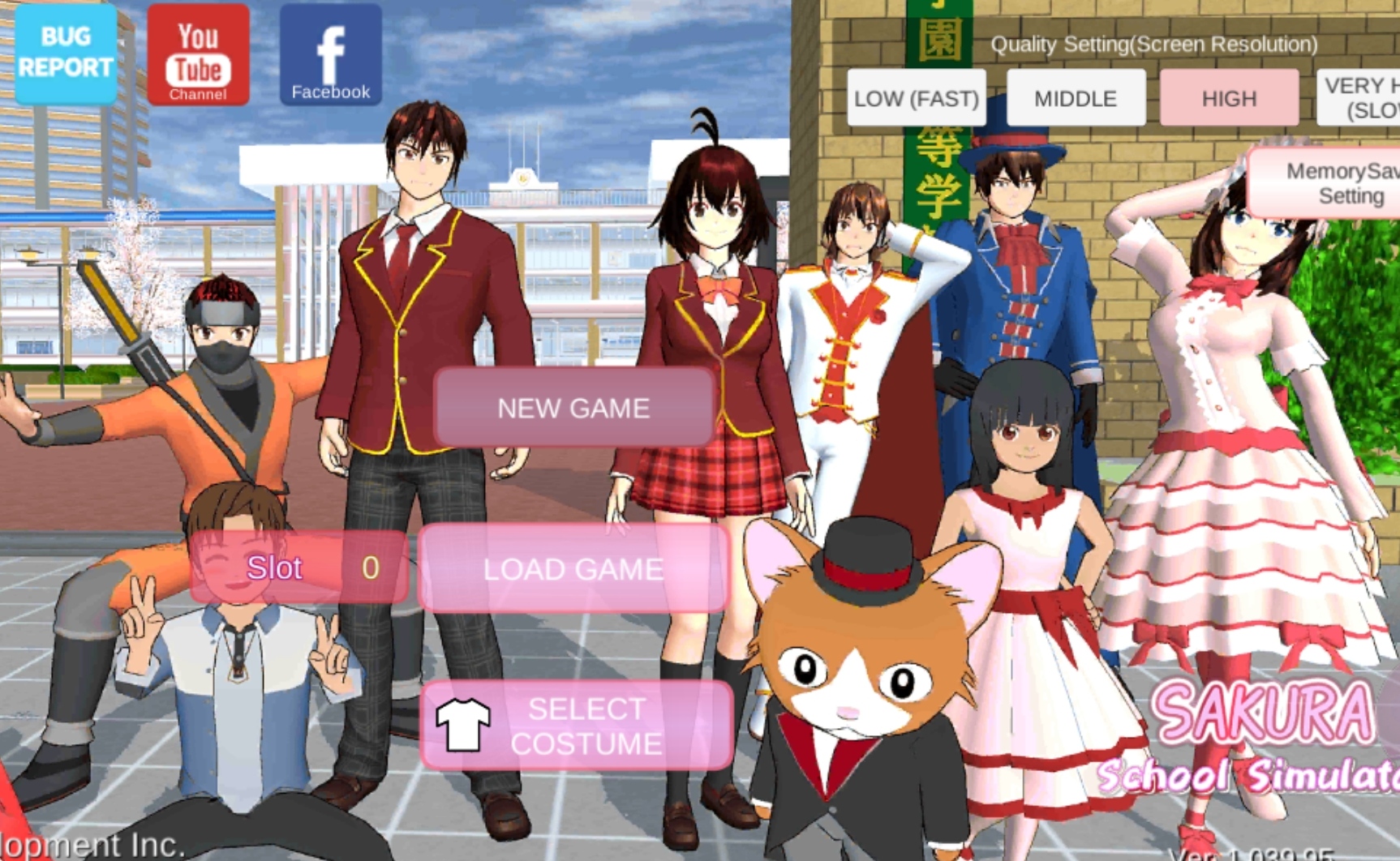 Tampilan Game Sakura School Simulator / Tangkap Layar Aplikasi Game Sakura School Simulator