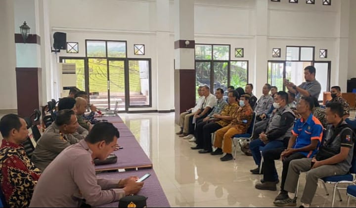 Jajaran Polresta Bogor Kota saat melakukan rapat koordinasi bersama sejumlah stakeholder. (Yudha Prananda / Jabar Ekspres)