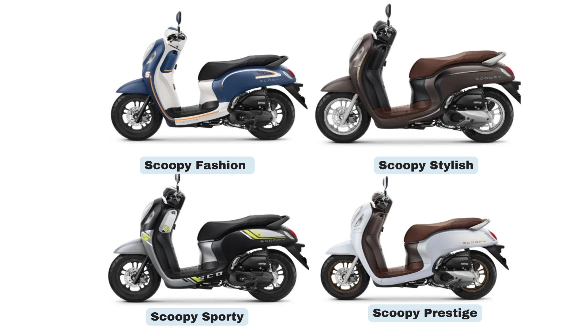 Honda Scoopy 2023 Tipe Makin Trendi Fashion, Sporty, Prestige, Stylish