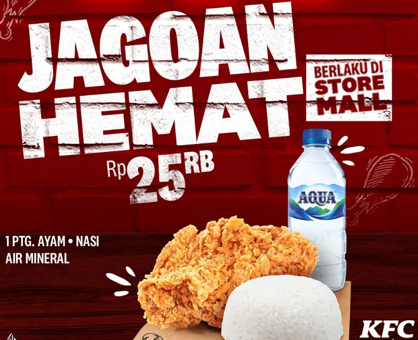 Promo Jagoan Hemat KFC/ Tangkap Layar Instagram @kfcindonesia