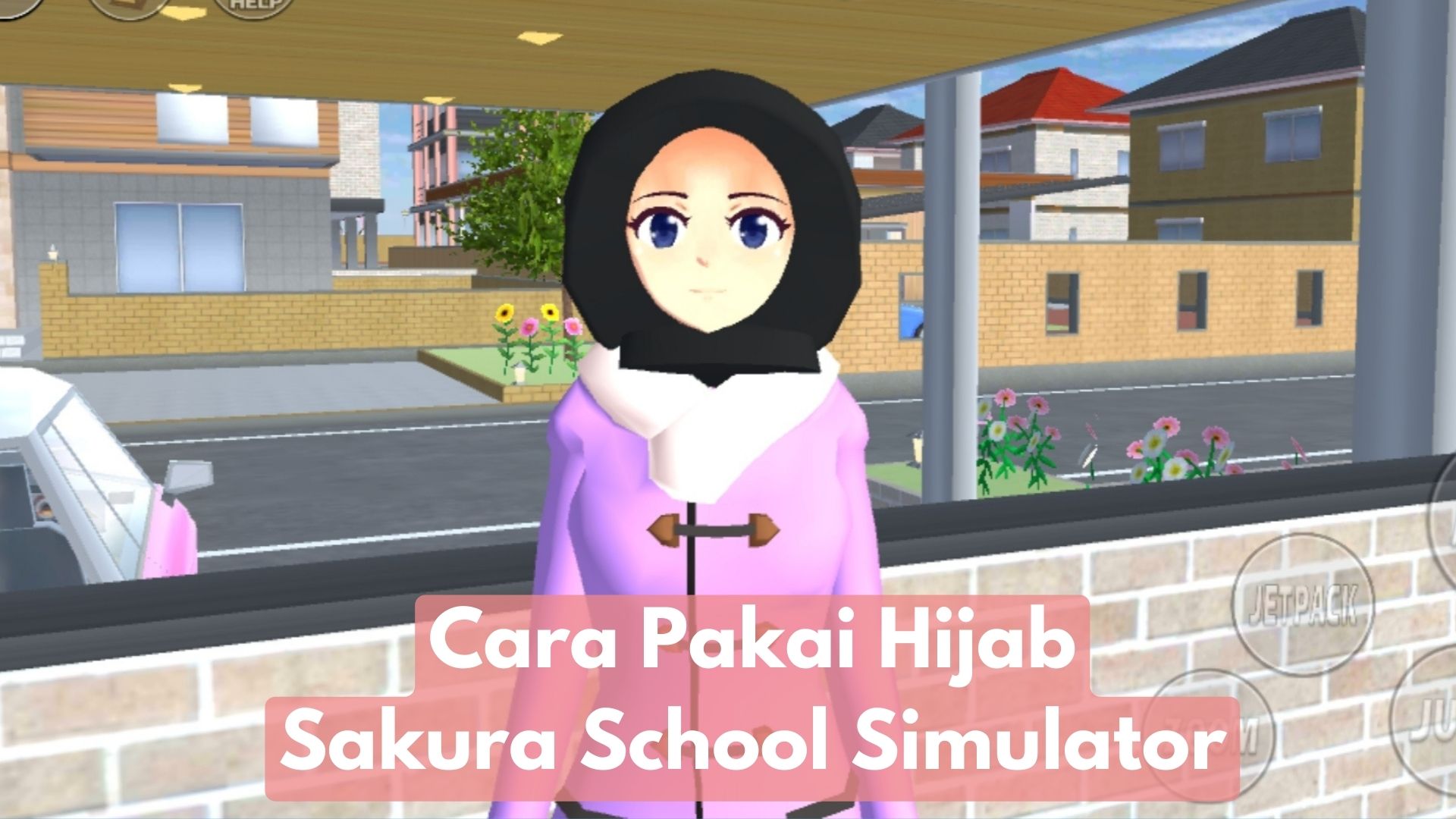 Sakura School Simulator Pakai Hijab/ Tangkap Layar Aplikasi