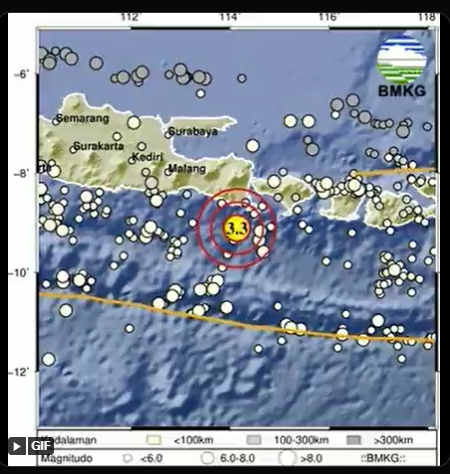 Info Gempa Terkini M 3,3 Di Bali Hari Ini 2 Maret 2023