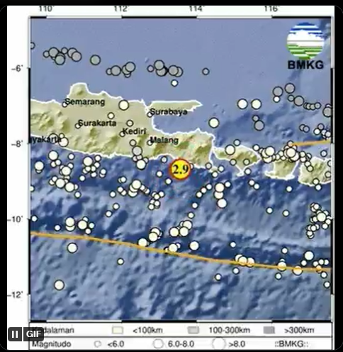 Info Gempa Terkini M 2,9 di Jawa Timur Hari Ini 23 Maret 2023