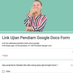 LINK Tes Ujian Pendiam Google Form, Buktikan Seberapa Cool Kamu!