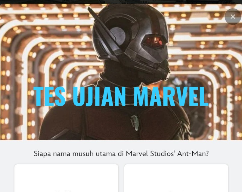 Link Tes Ujian Marvel, Buktikan Kamu Si Paling Marvel!