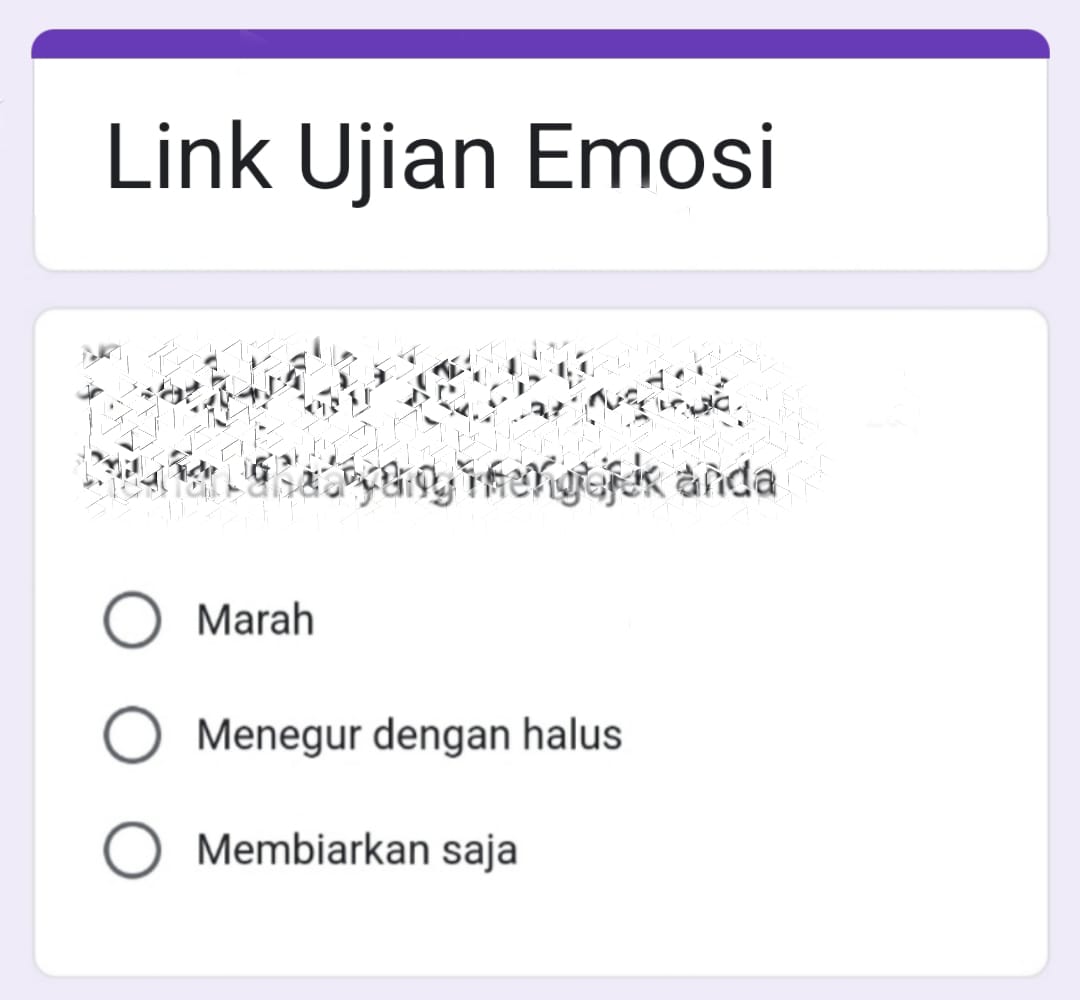Tangkapan Layar Link Ujian Emosi Google Form/Sumber: panduanform.blogspot.com