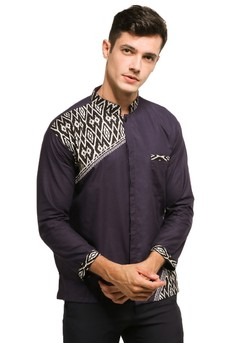 Baju koko batik (sumber gambar: Zalora.co.id)