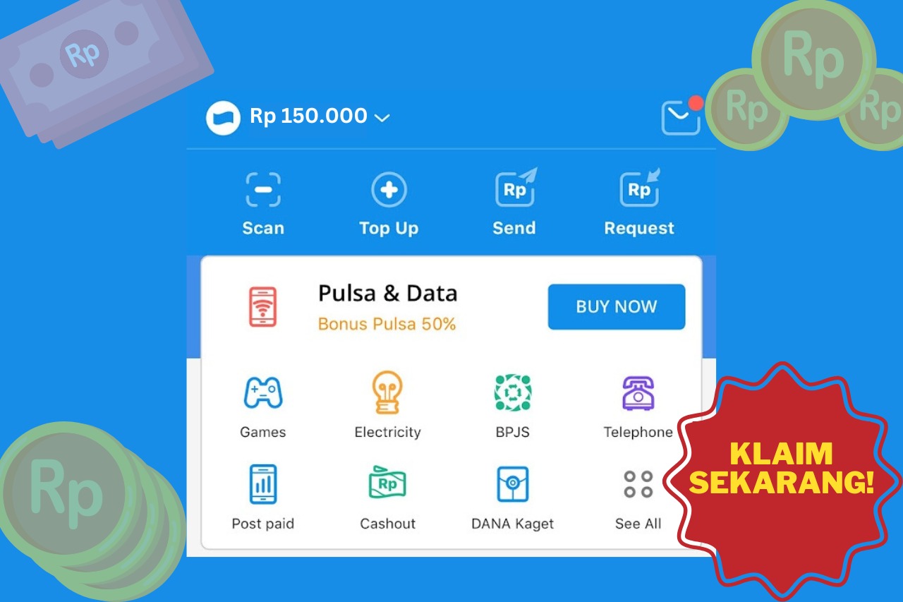 Tips Cara Dapat Uang Hingga Sebesar Rp150 Ribu dari DANA