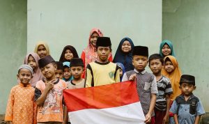 Potret anak-anak muslim Indonesia