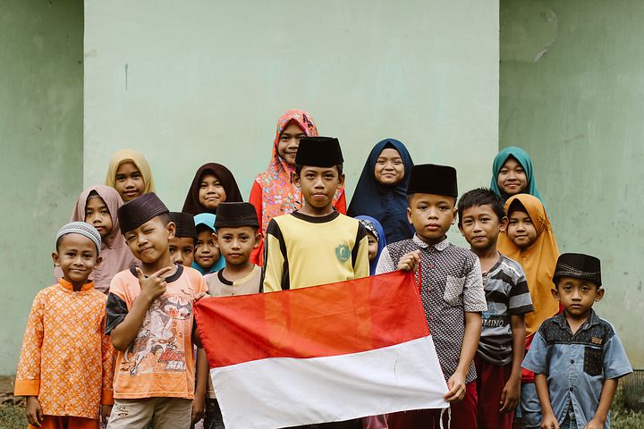 Potret anak-anak muslim Indonesia