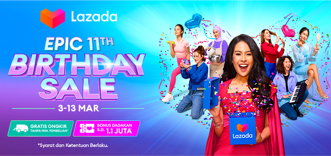 Jangan Lewatkan! Puncak Promo Lazada Hari Ini 3.3 Birthday Sale