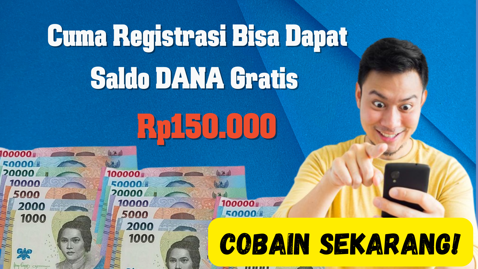 Cuma Registrasi Bisa Dapat Saldo DANA Gratis Rp150.000, Cobain Sekarang!