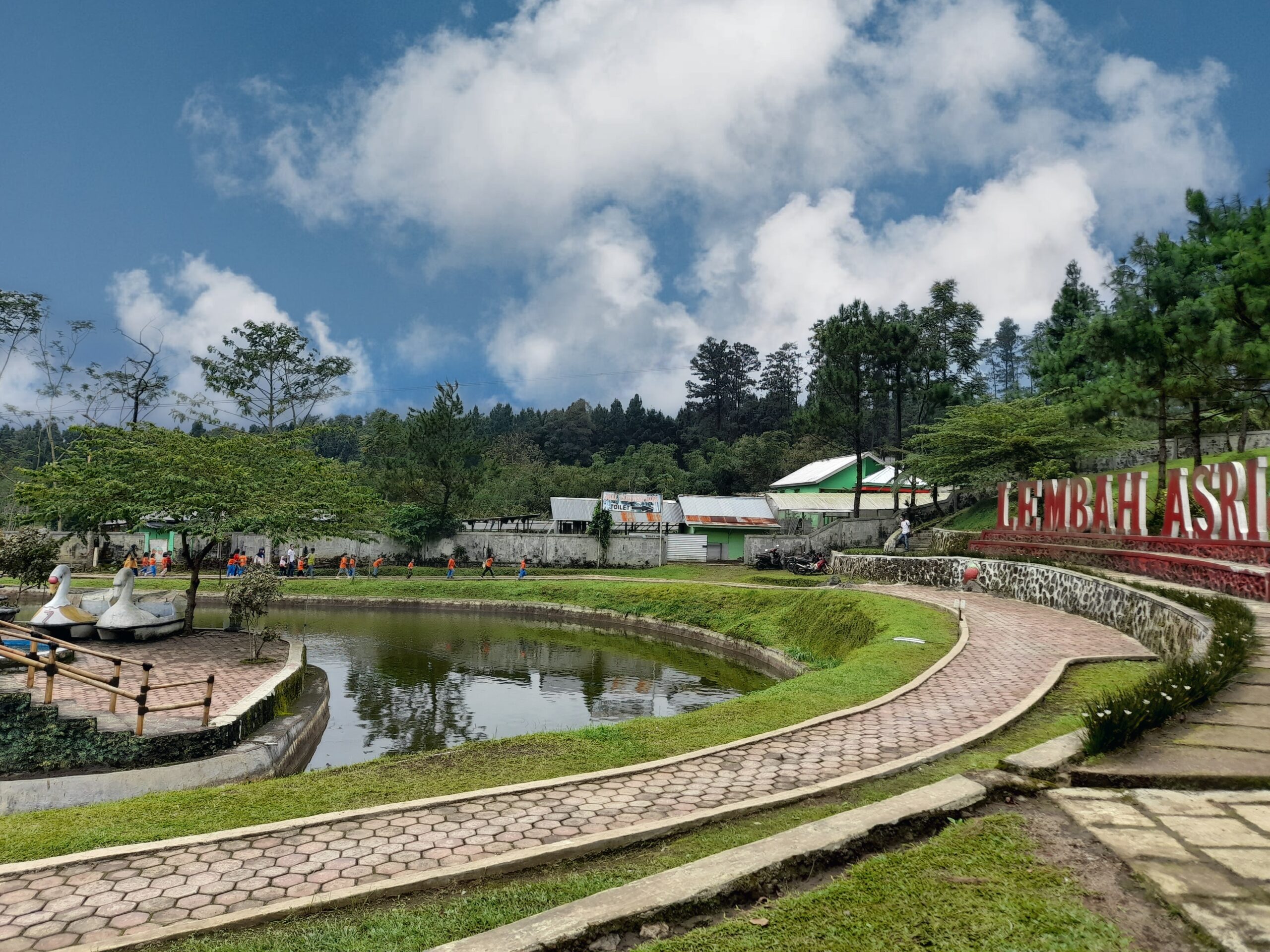 Pemandangan salah satu spot di Rest Area Lembah Asri, Purbalingga