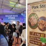 Lapak penjual sate babi ditengah bazar Ramadhan di Singapura (Foto: World of Buzz)