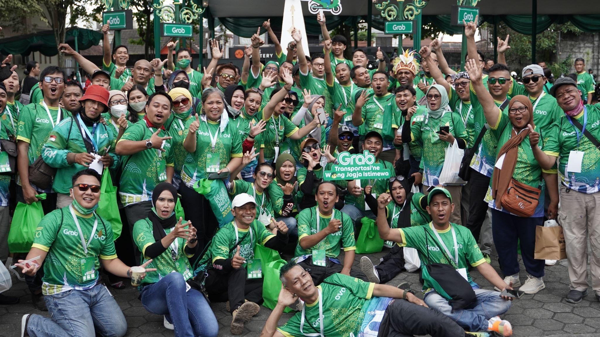 Antusiasme Mitra Grab dari berbagai kota yang menghadiri Hari Mitra Grab 2022 di Yogyakarta.