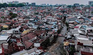 Potret pemukiman padat penduduk di Kota Bandung. (DOK/JABAR EKSPRES)