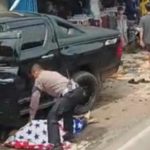 Mobil Bupati Kuningan Tabrak Pemotor di Jalan Sindangagung, Kuningan pada Senin (3/4) Siang