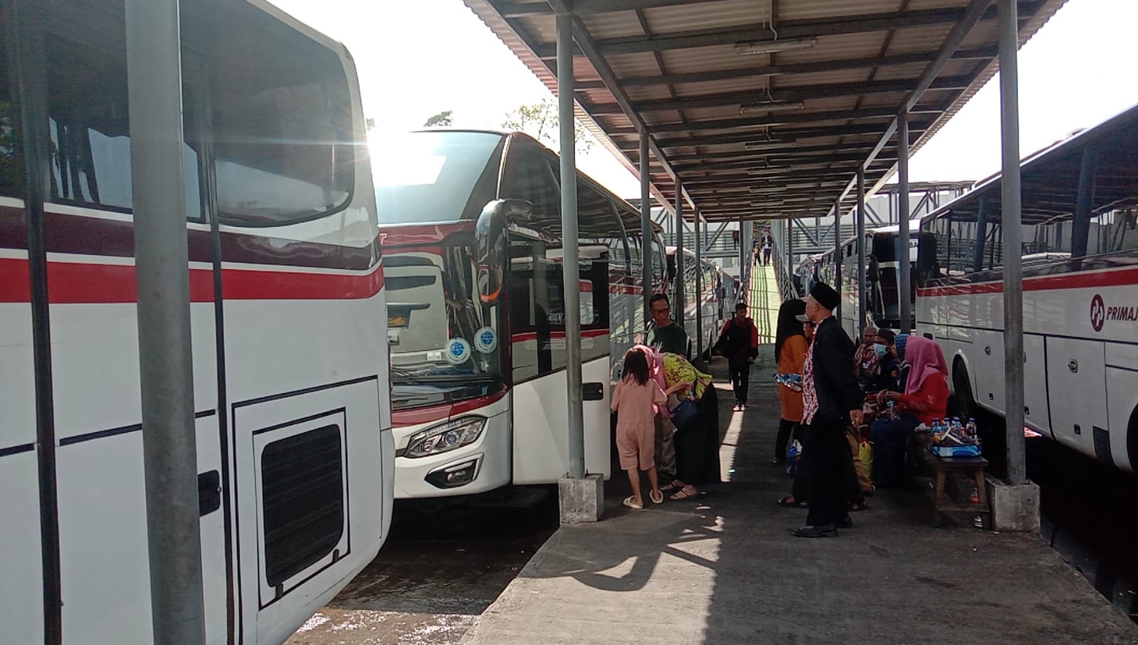 Dok. Situasi Terkini di Terminal Leuwipanjang Bandung. Selasa (25/4). Foto. Sandi Nugraha.
