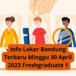 Info Loker Bandung Terbaru Minggu 30 April 2023 Freshgraduate 1