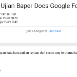 Link ujian baper google form/ Tangkap Layar Google Form